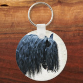 Porte-clés Cheval noir (Recto)