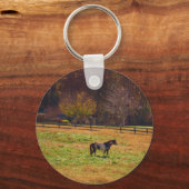 Porte-clés Cheval peint à distance (Recto)