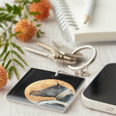 Porte-clés Cheval Peint Avec Porte - clé Pleine lune (Devant Droit)