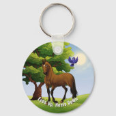 Porte-clés Cheval Pur-Sang Personnalisé (Verso)