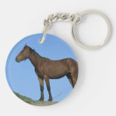 Porte-clés Cheval sauvage de mustang (Dos)