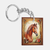 Porte-clés Cheval sauvage et libre (Devant gauche)