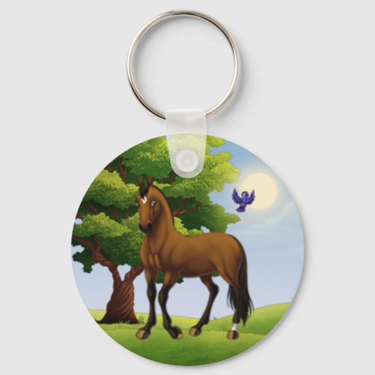 Porte-clés Cheval Thoroughbred Promotionnel (Recto)