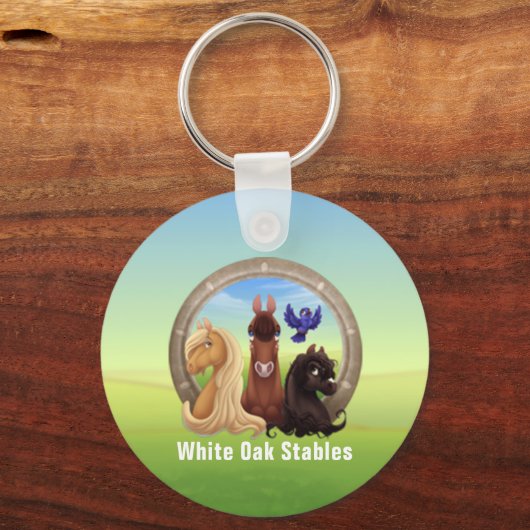 Porte-clés Cheval Thoroughbred Promotionnel (Verso)