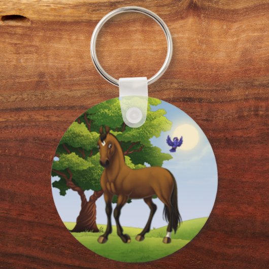 Porte-clés Cheval Thoroughbred Promotionnel (Recto)