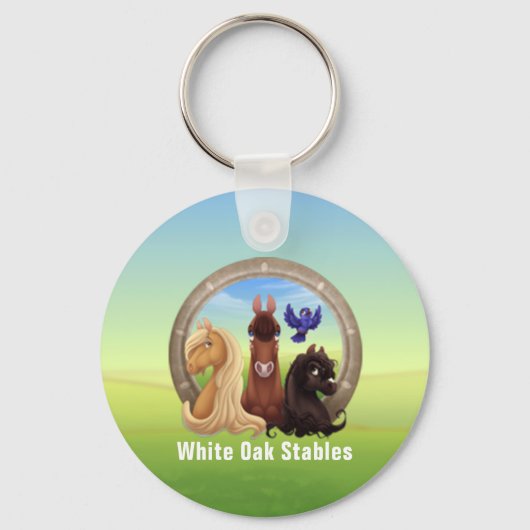 Porte-clés Cheval Thoroughbred Promotionnel (Verso)