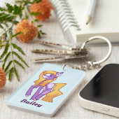 Porte-clés Cheval Violet de Dessin Animé (Devant droit)