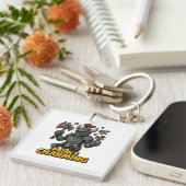 Porte-clés Chevalier Caricature Effrayant - "Le Charme Des Pr (Devant Droit)