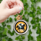 Porte-clés Chevalier chevauchant un cheval (Main)