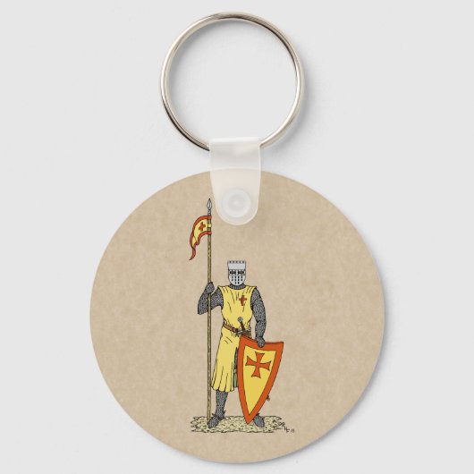 Porte-clés Chevalier médiéval Début du XIIIe siècle (Recto)