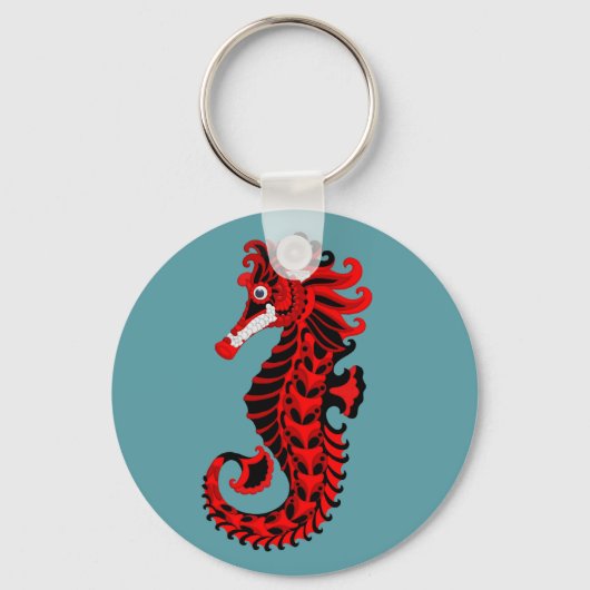 Porte-clés Chevalier rouge et noir (Recto)