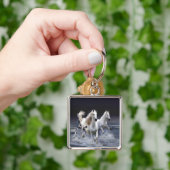 Porte-clés Chevaux à lancer l'oreiller (main)