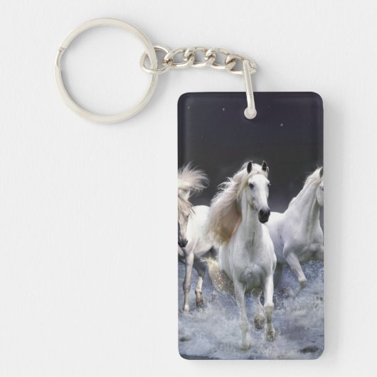 Porte-clés Chevaux à lancer l'oreiller (Devant)