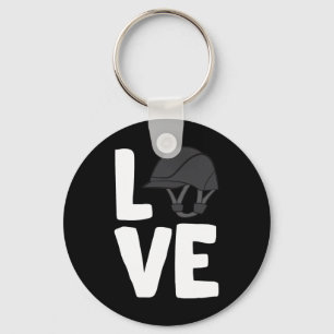 Porte-clés Chevaux Aimer Casque équestre I Love Horseback Rid