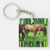 PORTE-CLÉS CHEVAUX AMICAUX (Devant)