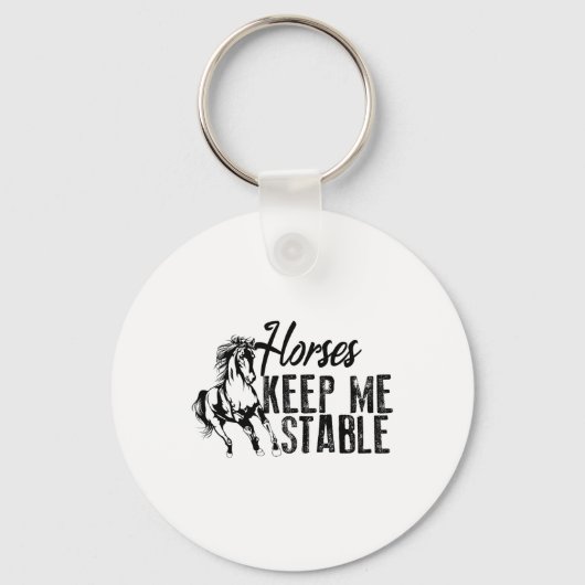 Porte-clés Chevaux cool Gardez-Moi Stable Drôle Équitation (Recto)