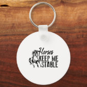 Porte-clés Chevaux cool Gardez-Moi Stable Drôle Équitation (Recto)