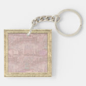 Porte-clés chevaux de carrousel rose (Dos)