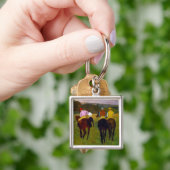 Porte-clés Chevaux de course Edgar Degas à Longchamp (main)