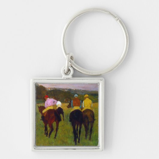 Porte-clés Chevaux de course Edgar Degas à Longchamp (Devant)