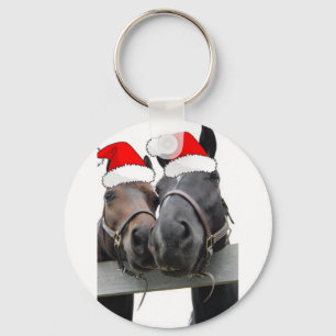 Porte-clés Chevaux de Noël