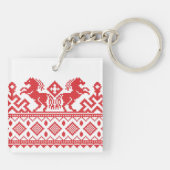 Porte-clés Chevaux d'élevage (Dos)