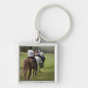 Porte-clés Chevaux d'équitation de petites filles