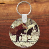 Porte-clés Chevaux d'hiver (Recto)