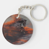 Porte-clés Chevaux d'imaginaire : Nuages (Dos)