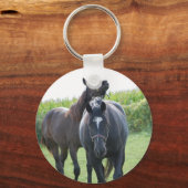 Porte-clés Chevaux en amour (Recto)