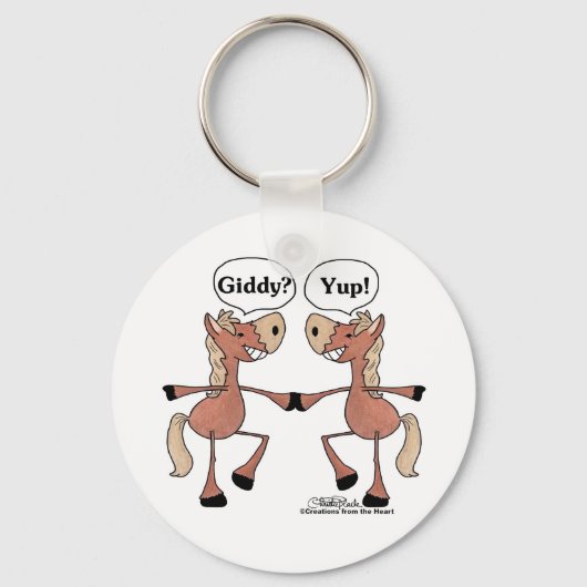 Porte-clés Chevaux Giddy Up (Recto)