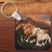 Porte-clés Chevaux sauvages (Recto)
