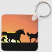 Porte-clés Chevaux sauvages (Dos)