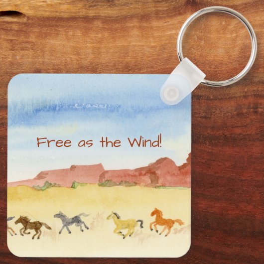 Porte-clés Chevaux sauvages (Verso)
