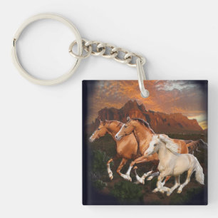 Porte-clés Chevaux sauvages d'Arizona