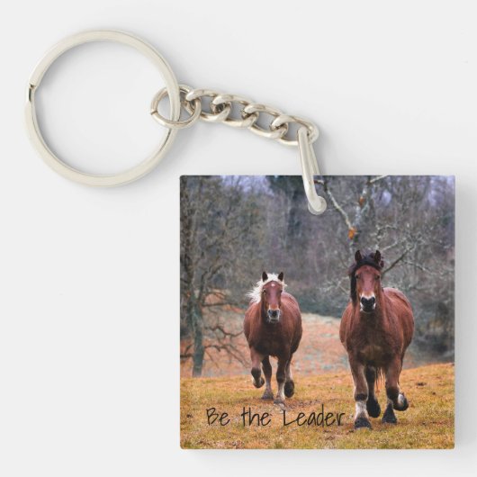 Porte-clés Chevaux Soyez Le Leader (Devant)