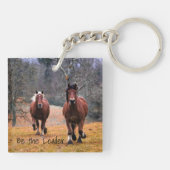Porte-clés Chevaux Soyez Le Leader (Dos)