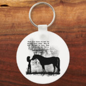 Porte-clés Chevaux - Vous êtes aimés (Recto)