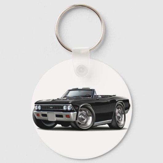 Porte-clés Chevelle Black Convertible 1966 (Recto)