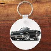 Porte-clés Chevelle Black Convertible 1966 (Recto)