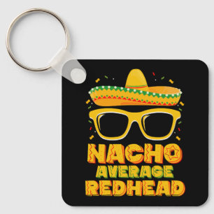 Porte-clés Cheveux roux moyens nacho mexicain Cinco De Mayo