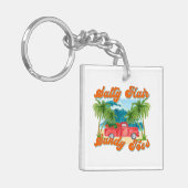 Porte-clés Cheveux salés, orteils de sable | Camion Tropical  (Devant gauche)