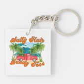 Porte-clés Cheveux salés, orteils de sable | Camion Tropical  (Dos)