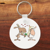 Porte-clés Chèvre Et Mouton En Amour