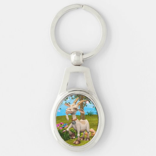 Porte-clés Chèvre Joyeuse (Devant)
