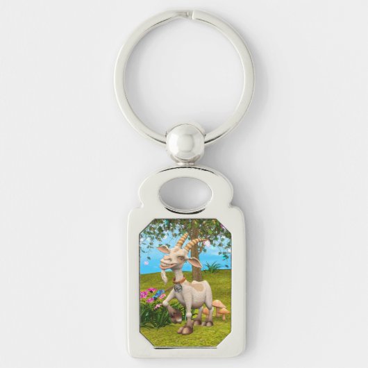 Porte-clés Chèvre Joyeuse (Devant)