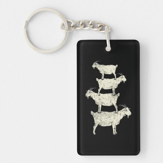 Porte-clés Chèvre Retro (Devant)