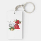 Porte-clés Chèvre Saanen Avec Esprit De Vacances (Dos)