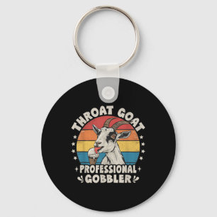 Porte-clés Chèvre Throat Rétro Inapproprié Adulte Humour Amus