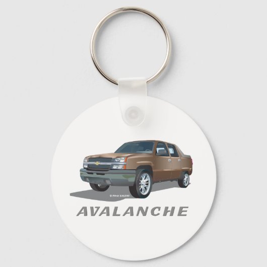 Porte-clés Chevrolet Avalanche Gold (Recto)